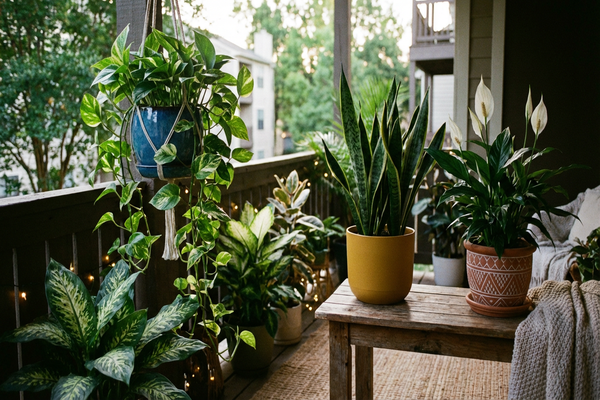 As melhores plantas que prosperam em varandas com pouca luz
