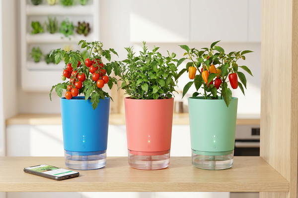 Como usar vasos inteligentes para maximizar colheitas em espaços reduzidos