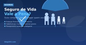 Família protegida sob um guarda-chuva representando o seguro de vida
