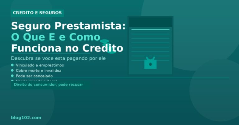 Contrato de empréstimo com escudo de proteção representando o seguro prestamista embutido no crédito
